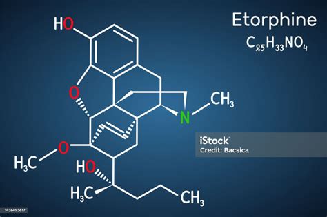 Etorphine M99 Molecule It Is Morphinane Alkaloid Opioid Analgesic Sedative Only For Veterinary ...