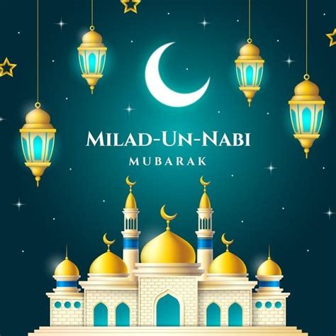 Free Vector | Milad-un-nabi greeting | Poster background design, Vector ...