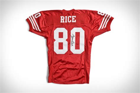 Jerry Rice Autographed Team-Issued 49ers Jersey | Uncrate