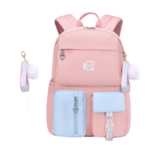 Primary School Backpack Rainbow Waterproof School Bag