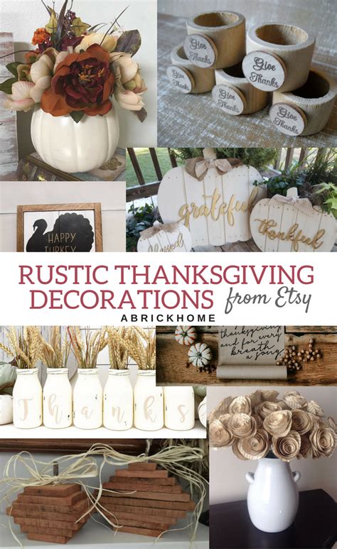 Rustic Thanksgiving Decorations from Etsy - Marly Dice | Rustic thanksgiving, Rustic ...