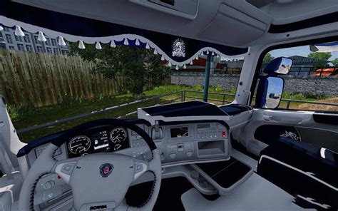 SCANIA RJL CMI BLUE | WHITE INTERIOR 1.30 ETS2 - Euro Truck Simulator 2 ...