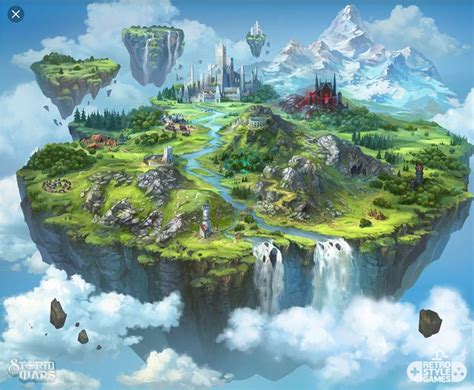 Fantasy World Map, 3d Fantasy, Fantasy City, Fantasy Castle, Fantasy ...