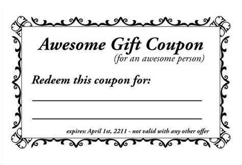 Excel Coupon Template