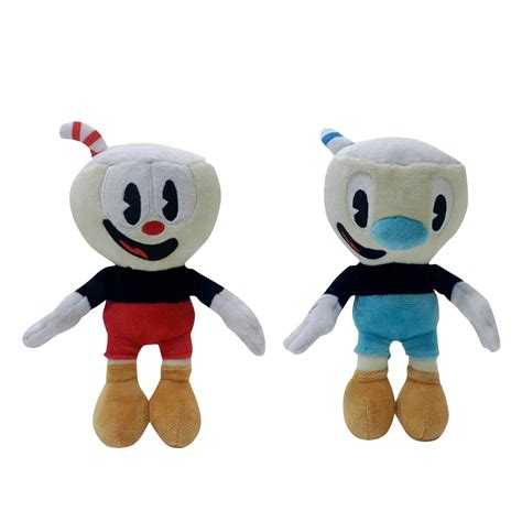 DJKDJL Mugman Plush Toy - 8.6” Cuphead Plush Doll Funny Mugman Stuffed ...