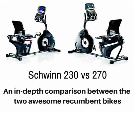 Schwinn 230 Vs 270 – Detailing The Differences - Train For A 5K.com