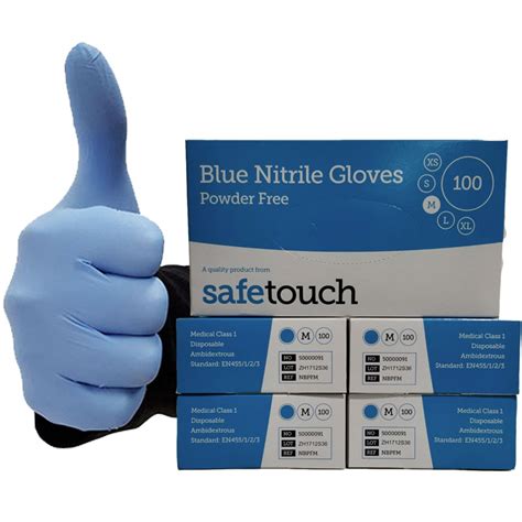 Blue Nitrile Gloves | Personal Protective Equipment at Tyre Bay Direct