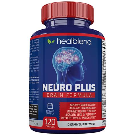 Buy Neuro Plus Brain & Focus Formula - Nootropic Supplement, Supports ...