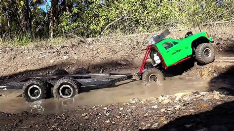 Scale rc trucks mudding - scx10 jeep and Comanche mudding - rc mudding ...