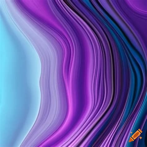 Vertical blue violet waves painting on Craiyon