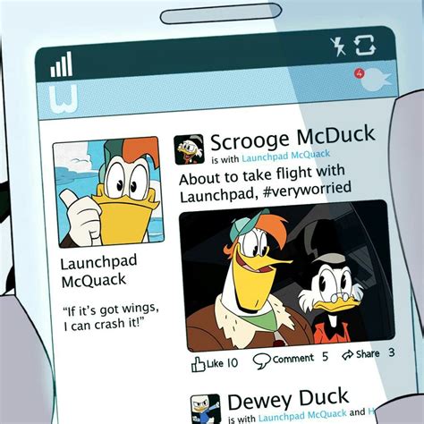 Launchpad McQuack on social media.. Cartoon Books, Cartoon Games, Disney And Dreamworks, Disney ...