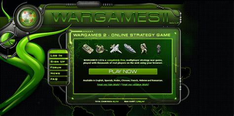 WarGames 2.0 - text based browser game