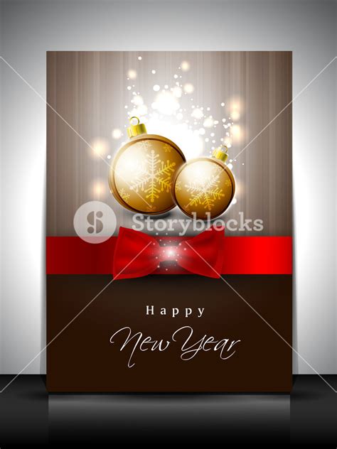 Gift Card For Happy New Year Celebration Royalty-Free Stock Image - Storyblocks