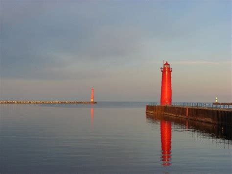 Muskegon Lighthouse and Pier, Muskegon, Michigan by © Andrea Jaeger Miehls Photography via msu ...