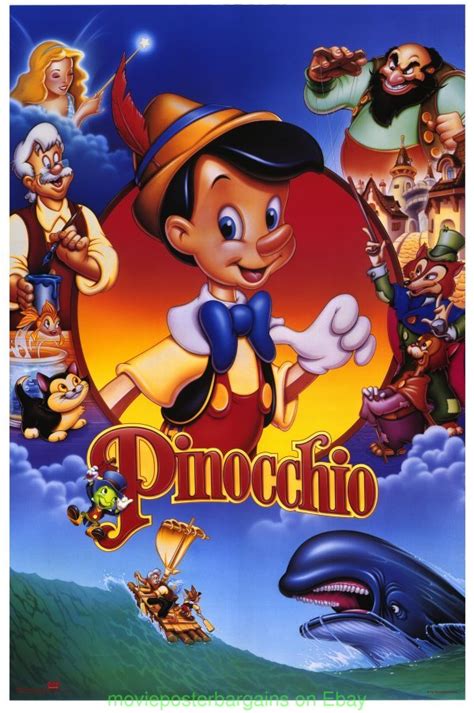 PINOCCHIO 1990S COM PRINT MOVIE POSTER DISNEY