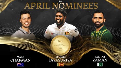 ICC Player of the Month nominees for April revealed