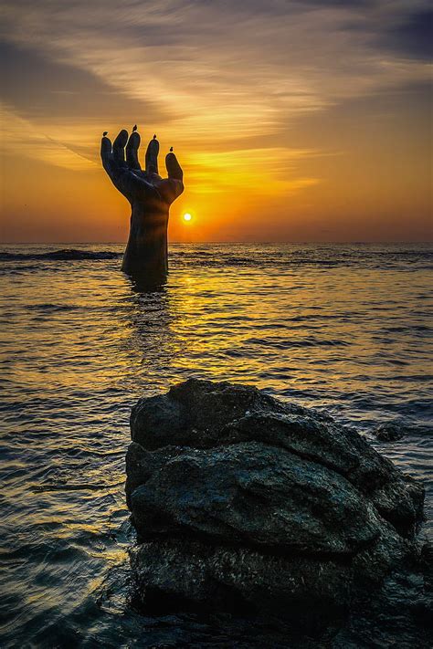 Free photo: sunrise, homigot, pohang, hand, sea, statue, hands of living together | Hippopx