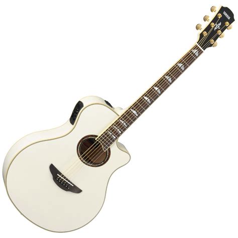 DISC Yamaha APX1000 Electro Acoustic Guitar, White at Gear4music