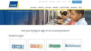 Lexia Core 5 And Student Program Login