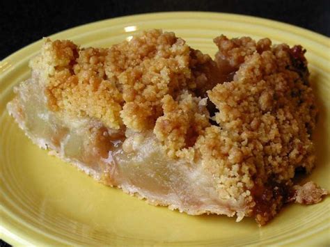 Apple Crunch Pie with Vanilla Sauce Recipe