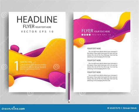 Abstract Vector Modern Flyers Brochure Design Templates Stock Vector ...