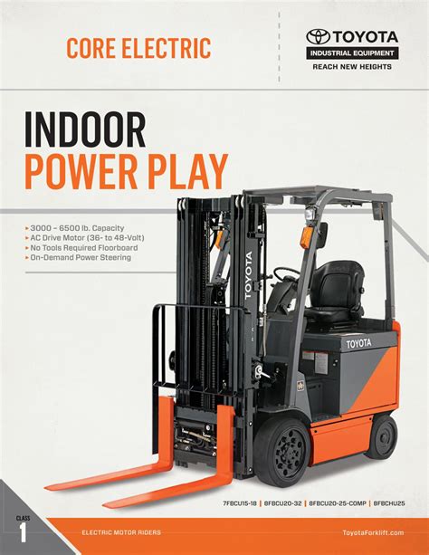 Toyota Forklift Core Electric Product Brochure by Toyota Forklift - Issuu