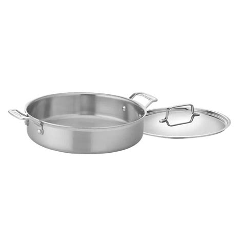 Cuisinart MultiClad Pro 5.5 qt. Stainless Steel Saute Pan with Lid with ...