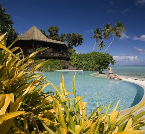 Luxury Resort - Cook Islands - South Pacific Stock Photo - Image of ...