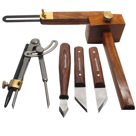 UJ Ramelson 6pc Complete Professional Wood Marking/Striking Carving Drawing Knife Set with ...