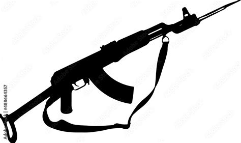 ak47 EPS, ak47 Silhouette, ak47 Vector, ak47 Cut File, ak47 Vector ...