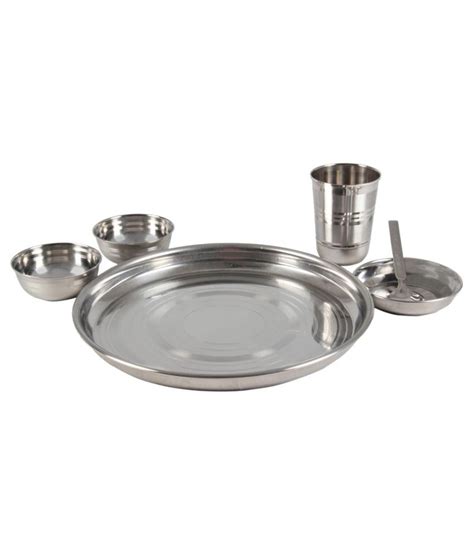 Shivom Stainless Steel Dinner Set 6 Pcs available at SnapDeal for Rs.450