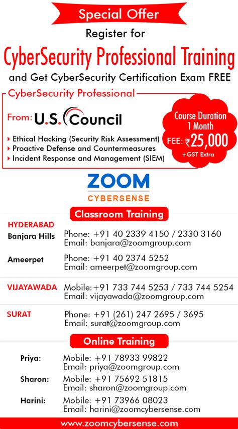 Zoom Offer Cybersecurity Training, Cyber Security Training, Cybersecurity Professional ...