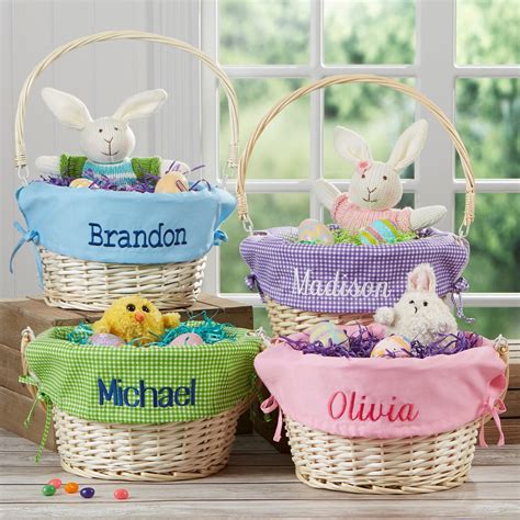 Personalized Light Blue Easter Basket With Liner Easter - Etsy