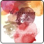 Watercolor Apple - Photoshop brushes