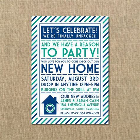 We've Moved - New Home - Open House - Housewarming Invitation ...