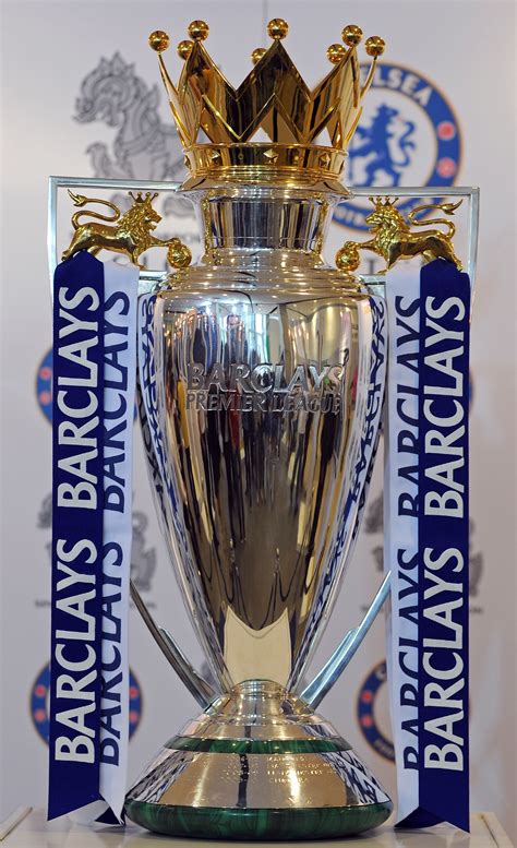 Premier League Trophy : Leicester 1:1 real life size 77 cm english fa ...