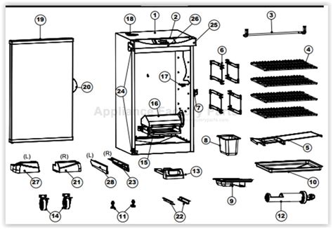 Masterbuilt Smoker Parts Diagram