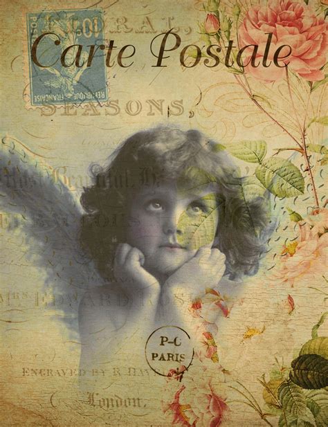 Vintage Postcard Beautiful Child Free Stock Photo - Public Domain Pictures