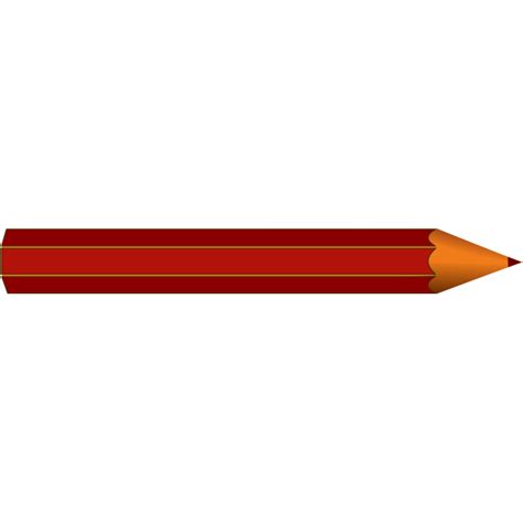 Red pencil vector clip art | Free SVG