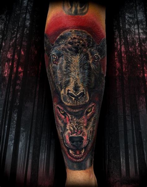 wolf in sheep's clothing tattoo by Haley Adams: TattooNOW