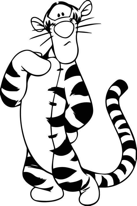 Tigger Cartoon Coloring Pages - Wecoloringpage.com | Cartoon coloring pages, Coloring books ...