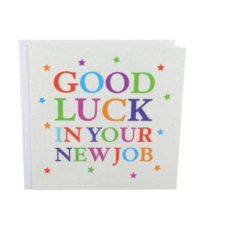 Good Luck New Job | glitter good luck in your new job card at ...