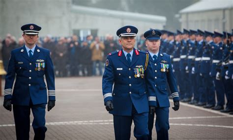 Irish Air Corps officers at the 90th anniversary commemoration of the first transatlantic flight ...