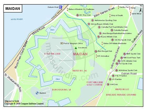 Maidan Map, Kolkata - Maps Of India