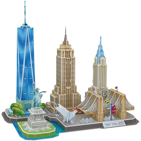 3D puzzle: CityLine New York City CubicFun 3D famous buildings - 3d puzzle cubicfun