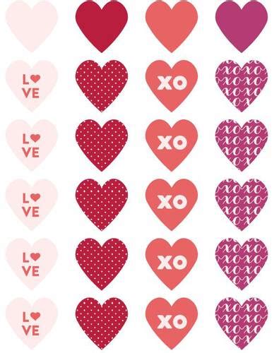 Small Printable Red Hearts - Janel Star