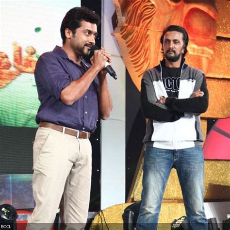 Suriya and Sudeep in Singam 2 Audio Launch | Veethi | Actor photo, India people, Product launch