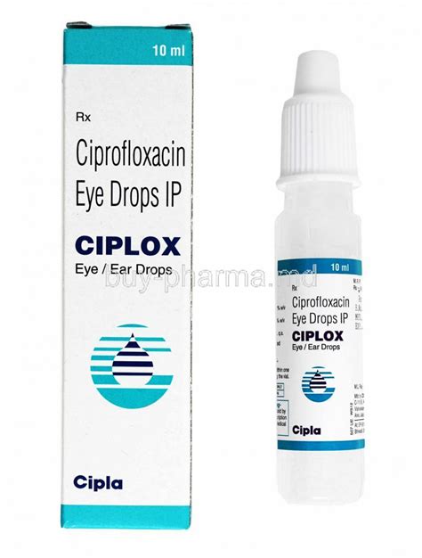 Buy Ciplox Eye/ear Drops, Ciprofloxacin Online - buy-pharma.md