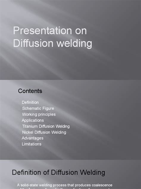 Diffusion Welding | PDF | Construction | Welding