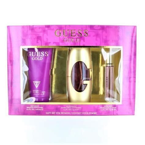 Guess Gold Perfume Gift Set By Guess for Women | Perfume gift sets, Gift sets for women, Gift set